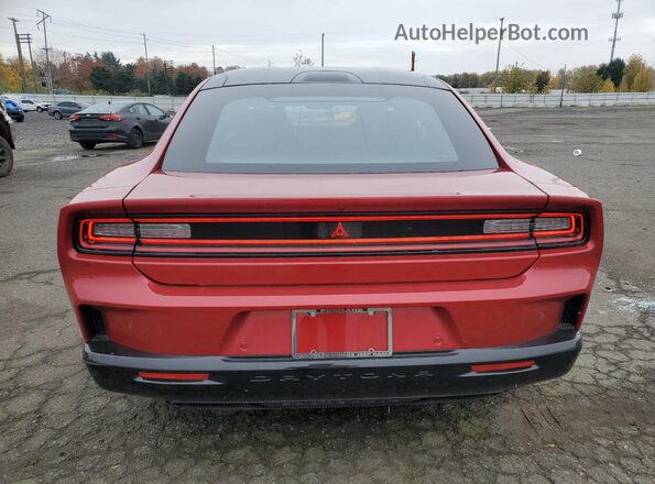 2C3CDBCK0SR543968 2025 DODGE CHARGER Красный Вид сзади