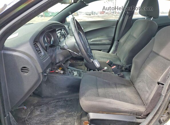 2C3CDXAG5HH590407 2017 DODGE CHARGER Черный Вид салона спереди