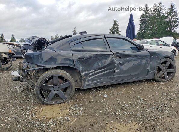 2C3CDXATXGH219058 2016 DODGE CHARGER Черный Задняя правая четверть