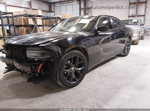 2C3CDXBG2KH564417 2019 DODGE CHARGER Черный Передняя левая четверть