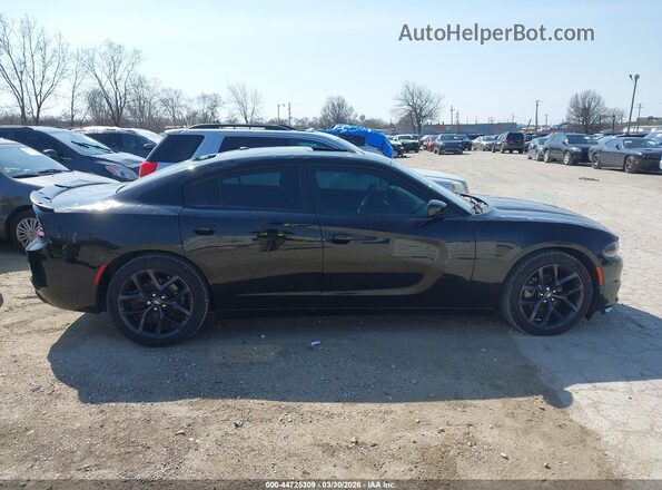 2C3CDXBG2MH682633 2021 DODGE CHARGER Black Widok wnętrza z tyłu