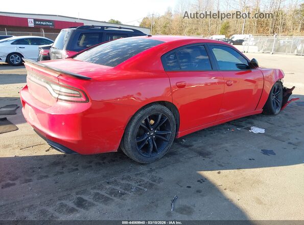 2C3CDXBG3JH307314 2018 DODGE CHARGER Красный Задняя правая четверть
