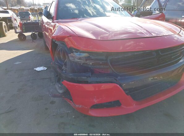2C3CDXBG3JH307314 2018 DODGE CHARGER Красный Вид спереди