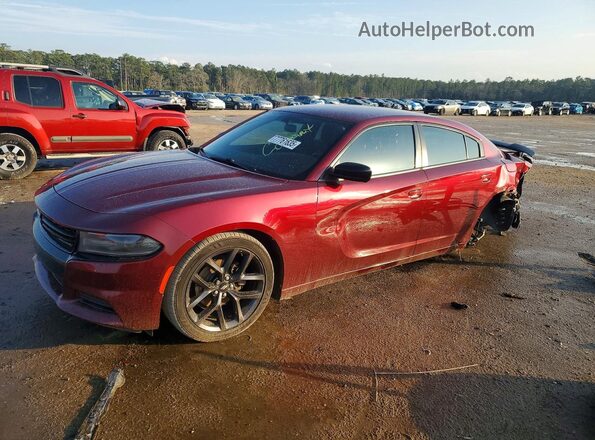 2C3CDXBG3KH668236 2019 DODGE CHARGER Красный Передняя левая четверть
