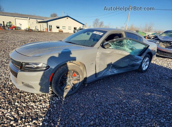 2C3CDXBG4KH664342 2019 DODGE CHARGER Серый Передняя левая четверть