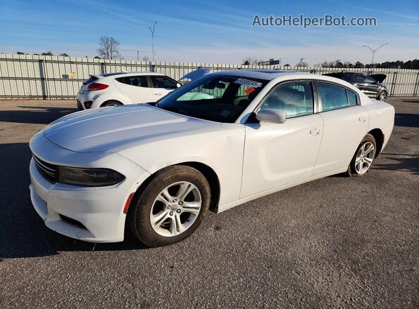 2C3CDXBG4KH695638 2019 DODGE CHARGER Белый Передняя левая четверть
