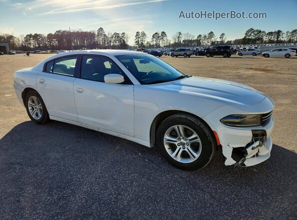 2C3CDXBG4KH695638 2019 DODGE CHARGER Белый Передняя правая четверть