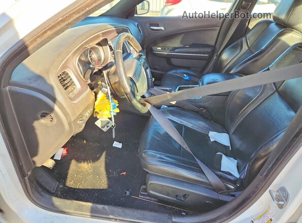 2C3CDXBG4KH695638 2019 DODGE CHARGER Белый Вид салона спереди