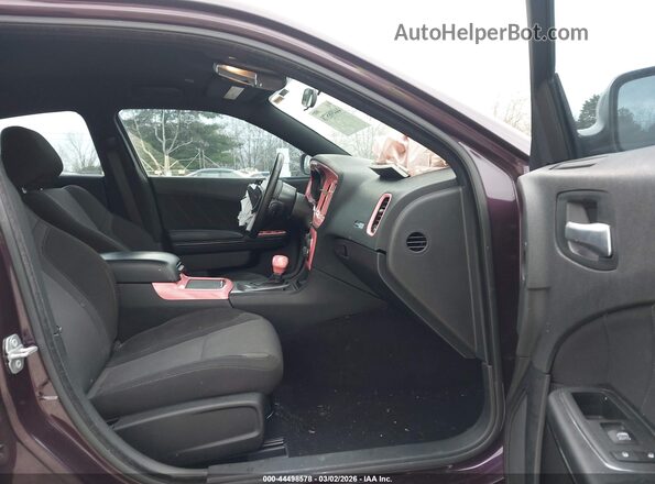 2C3CDXBG5NH221170 2022 DODGE CHARGER Purple Widok wnętrza z przodu