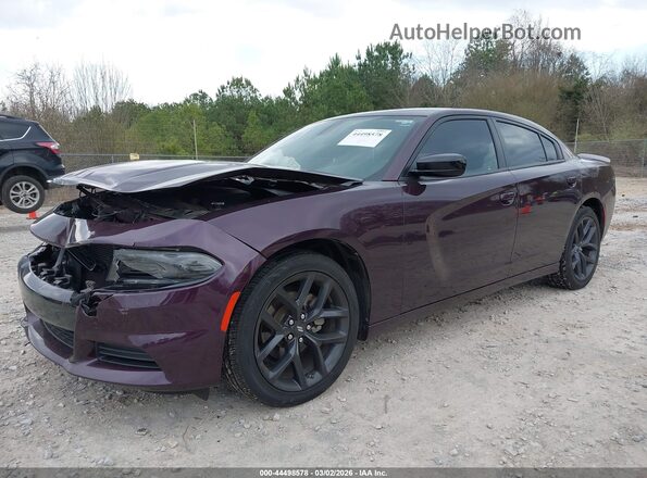 2C3CDXBG5NH221170 2022 DODGE CHARGER Purple Przód lewy