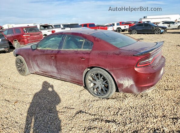 2C3CDXBG7HH539618 2017 DODGE CHARGER Бордовый Задняя левая четверть