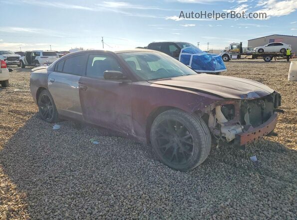 2C3CDXBG7HH539618 2017 DODGE CHARGER Бордовый Передняя правая четверть