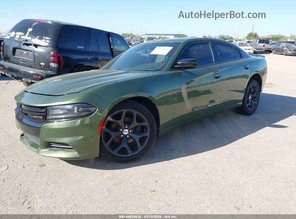 2C3CDXBG7KH715199 2019 DODGE CHARGER Зеленый Передняя левая четверть