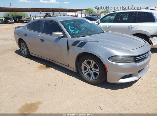 2C3CDXBG8HH529437 2017 DODGE CHARGER Серебряный Передняя правая четверть
