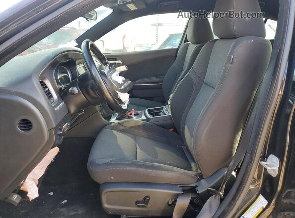 2C3CDXBG8KH658379 2019 DODGE CHARGER Black Вид салону спереду