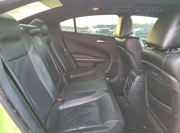 2C3CDXBG8KH695576 2019 DODGE CHARGER Green უკანა სავარძლების ხედი