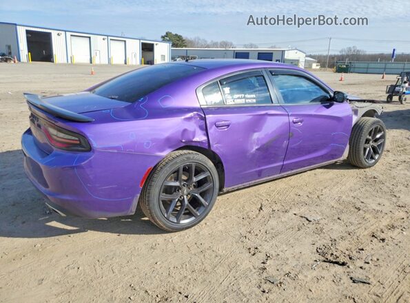 2C3CDXBG9KH532497 2019 DODGE CHARGER Фиолетовый Задняя правая четверть