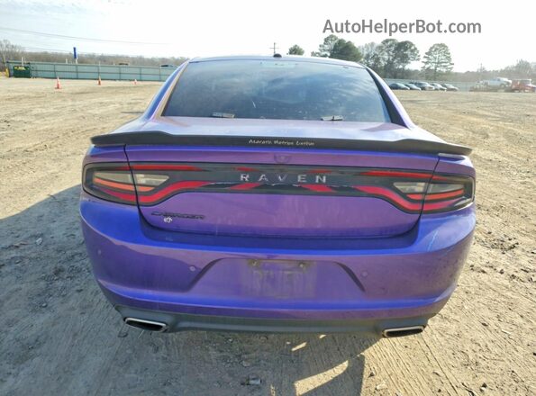2C3CDXBG9KH532497 2019 DODGE CHARGER Фиолетовый Вид сзади