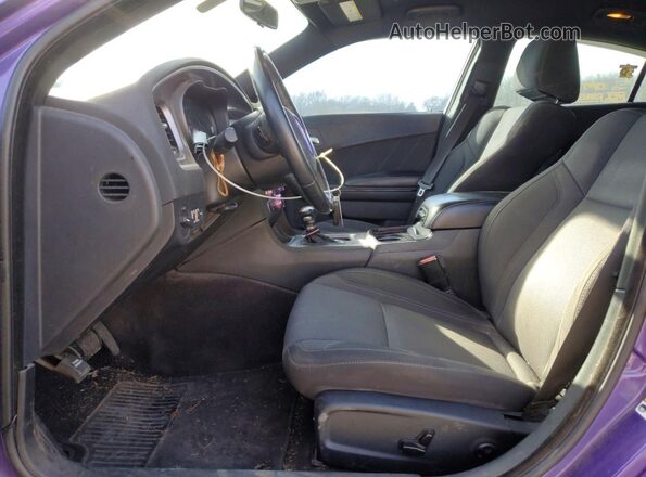 2C3CDXBG9KH532497 2019 DODGE CHARGER Фиолетовый Вид салона спереди