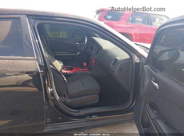 2C3CDXBG9KH640862 2019 DODGE CHARGER Black Widok wnętrza z przodu