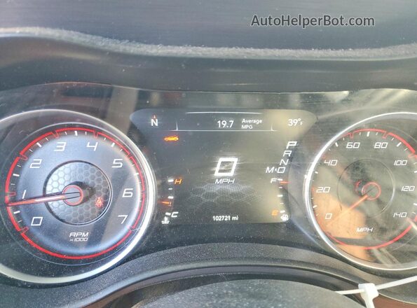 2C3CDXBGXHH504197 2017 DODGE CHARGER Черный Вид щитка приборов