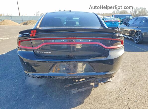 2C3CDXBGXHH504197 2017 DODGE CHARGER Черный Вид сзади