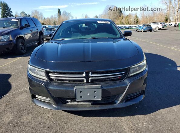 2C3CDXBGXHH504197 2017 DODGE CHARGER Черный Вид спереди