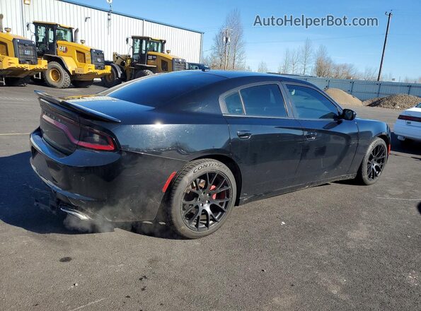 2C3CDXBGXHH504197 2017 DODGE CHARGER Черный Задняя правая четверть