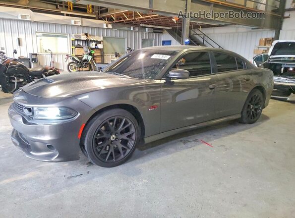 2C3CDXCT2KH552599 2019 DODGE CHARGER Black Առջևի ձախ երեք քառորդ տեսարան