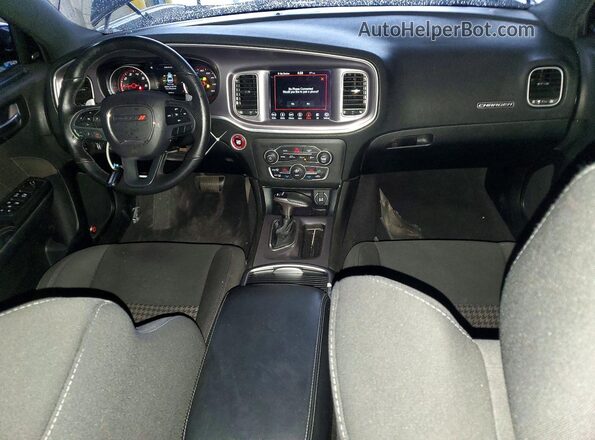 2C3CDXCT2KH552599 2019 DODGE CHARGER Black Առջևի վահանակի տեսք