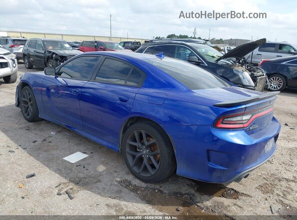 2C3CDXCT4MH625460 2021 DODGE CHARGER Blue Հետևի ձախ