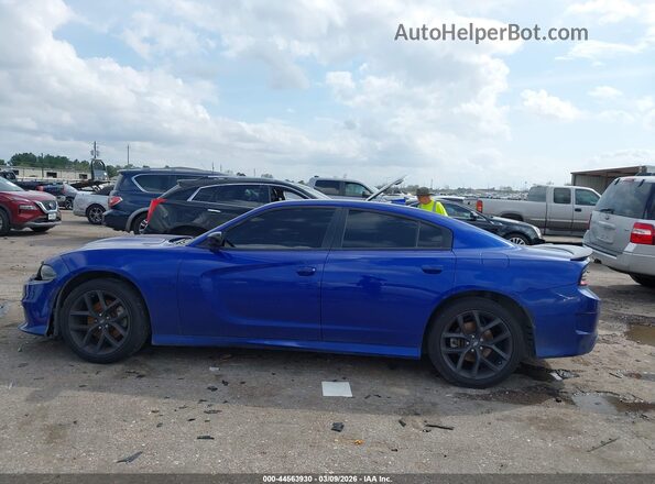 2C3CDXCT4MH625460 2021 DODGE CHARGER Blue Սալոնի 360 աստիճան տեսք