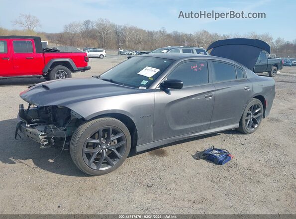 2C3CDXCT5NH244329 2022 DODGE CHARGER Gray Передня ліва чверть