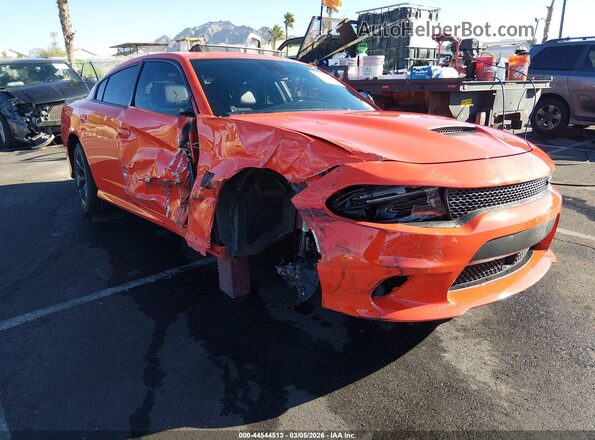 2C3CDXCT5PH505073 2023 DODGE CHARGER Orange Front right