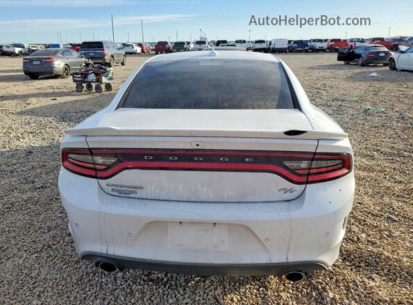 2C3CDXCT6KH630298 2019 DODGE CHARGER White უკანა ხედი