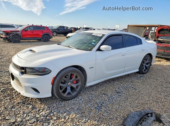 2C3CDXCT6KH630298 2019 DODGE CHARGER White წინა მარცხენა ხედი სამი მეოთხედიდან