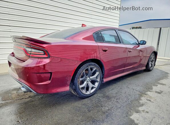 2C3CDXCT6KH721684 2019 DODGE CHARGER Burgundy უკანა მარჯვენა