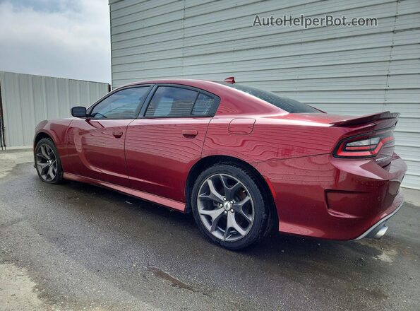 2C3CDXCT6KH721684 2019 DODGE CHARGER Burgundy უკანა მარცხენა