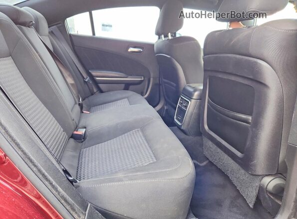 2C3CDXCT6KH721684 2019 DODGE CHARGER Burgundy უკანა სავარძლების ხედი