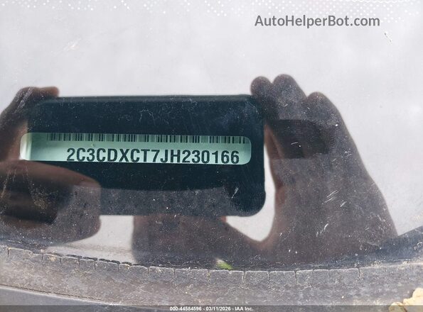 2C3CDXCT7JH230166 2018 DODGE CHARGER Белый Вид подкапотного пространства