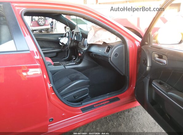 2C3CDXCT7MH640311 2021 DODGE CHARGER Red Widok wnętrza z przodu