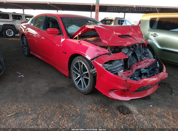 2C3CDXCT7MH640311 2021 DODGE CHARGER Red Przód prawy