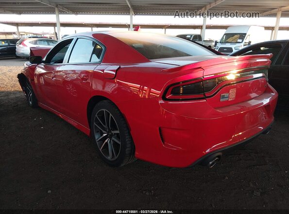 2C3CDXCT7MH640311 2021 DODGE CHARGER Red Tył lewy