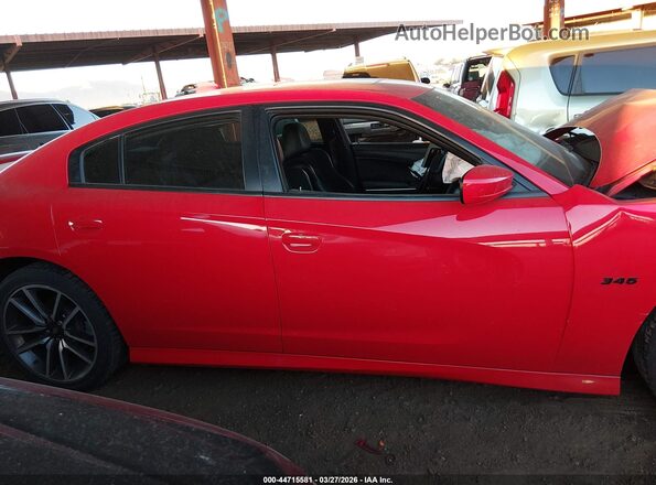 2C3CDXCT7MH640311 2021 DODGE CHARGER Red Widok wnętrza z tyłu