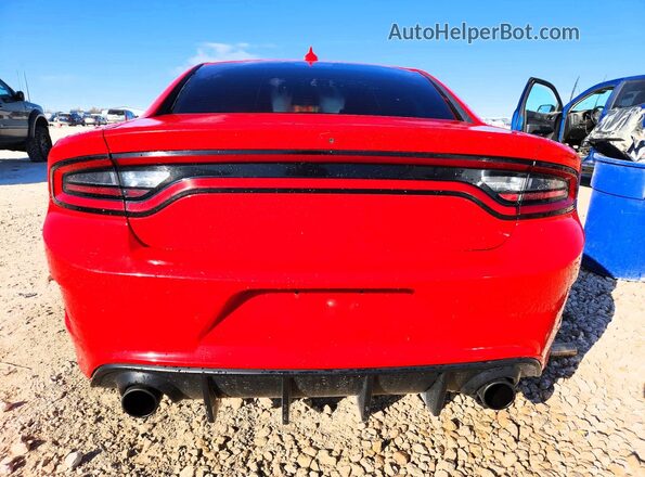 2C3CDXCT8JH234520 2018 DODGE CHARGER Red უკანა ხედი