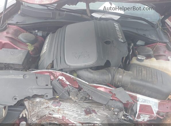 2C3CDXCT8KH526623 2019 DODGE CHARGER Maroon Հետևի տեսք