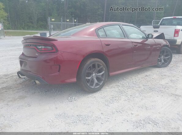 2C3CDXCT8KH526623 2019 DODGE CHARGER Maroon Հետևի աջ