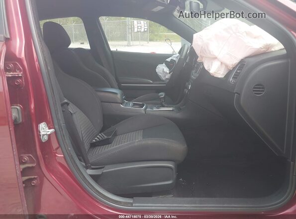 2C3CDXCT8KH526623 2019 DODGE CHARGER Maroon Սալոնի դիմացի տեսք