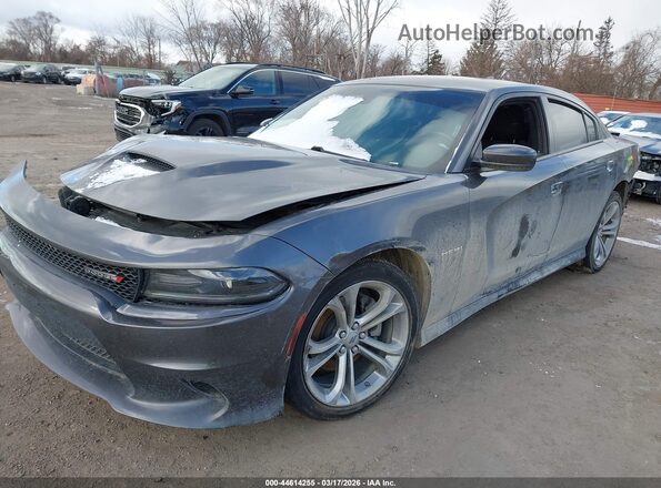 2C3CDXCT8MH584086 2021 DODGE CHARGER Gray Przód lewy