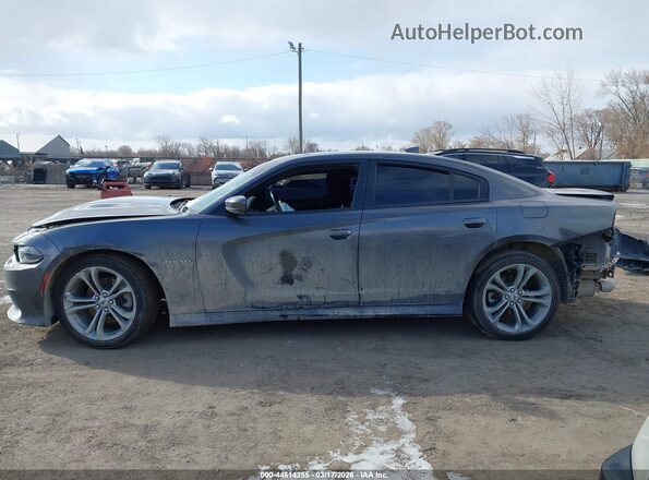 2C3CDXCT8MH584086 2021 DODGE CHARGER Gray Widok wnętrza z tyłu